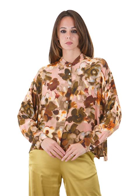 Ilia, camicia ampia fantasia con collo rotondo ATTIC AND BARN | Camicie | ILIA-ATSH005-AT204144